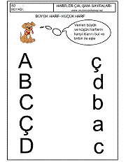 büyük ve küçük harfleri eşleştirme çalışmaları